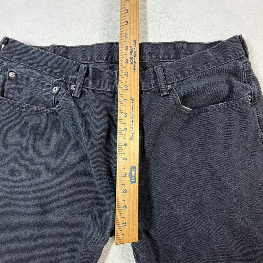 Levi's 505 Regular Fit Mens‎ 38x32 Black Straight Leg Denim Jeans 505-0260